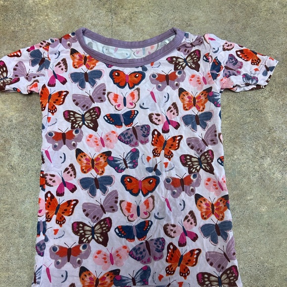 Little Sleepies Multicolor Butterfly Kids Pajama Set - Picture 2 of 7